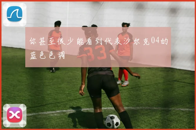 你甚至很少能看到代表沙尔克04的蓝色色调